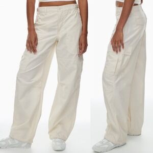 Aritzia TNA Supply Cargo Pants Birch Womens Size 12 Twill Minimalist Cotton Pant